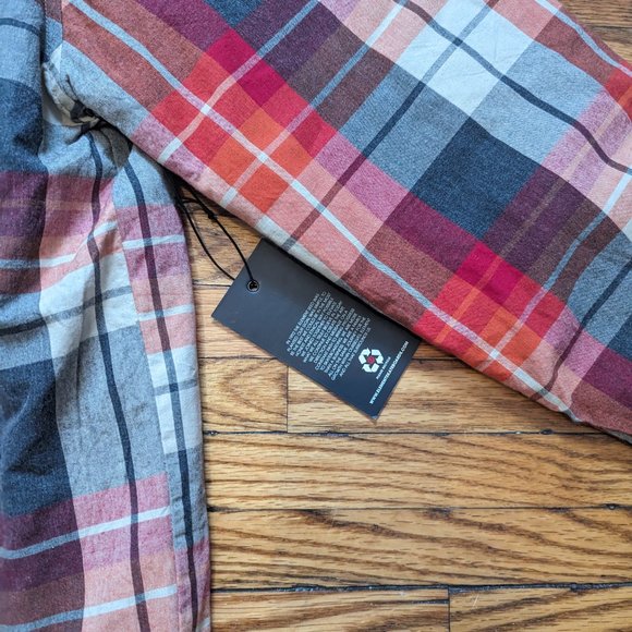 Y2K Element Skateboarding Plaid Lined Flannel - Picture 3 of 4